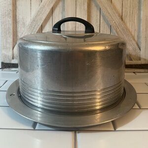 Vintage Classic Silver Cake Dome with Handle